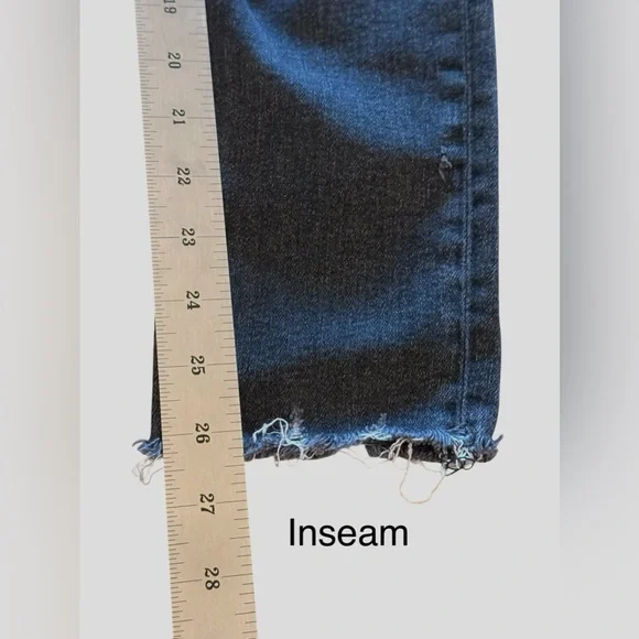 rag & bone Nina High Rise Skinny Jeans Black Distressed Tag 31 Fits 30x26 USA - Picture 10 of 16